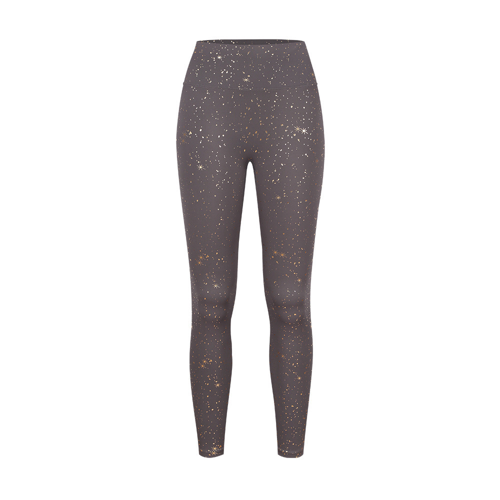 [Spot] LD nueve pantalones dorados de cintura alta, caderas desnudas, pantalones de pilates para mujeres.