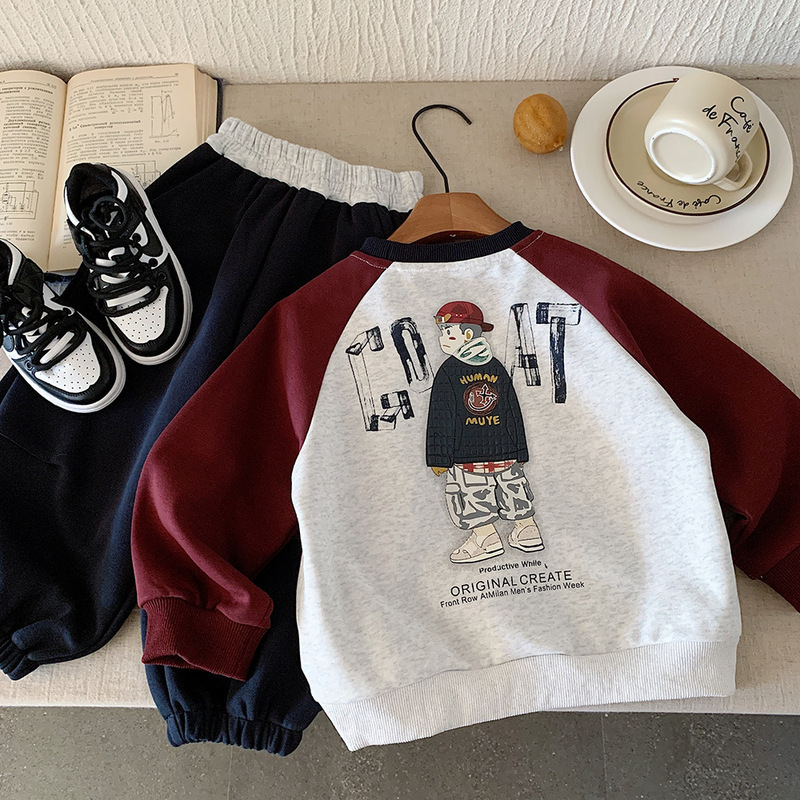 现货秋季卫衣湖州织里童装儿童服饰男女童韩版卡通上衣宝宝衣服潮|undefined