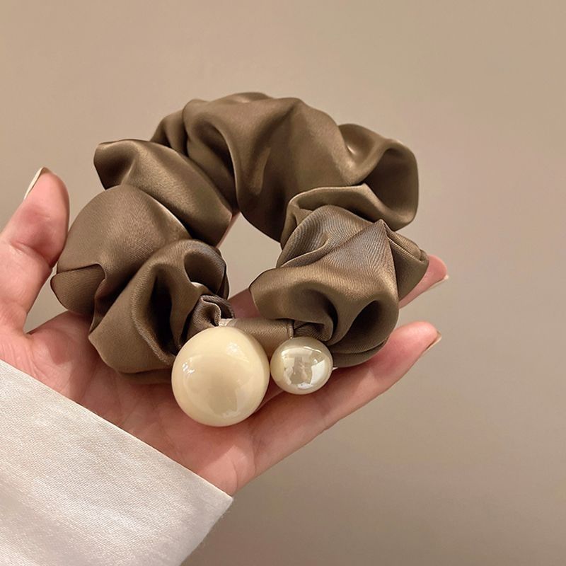 Ballet estilo encaje intestino grueso lazo para el cabello de alto valor con cola de caballo cuerda para el cabello flor para la cabeza niña de verano bola cabeza cuerda para el cabello accesorios para el cabello