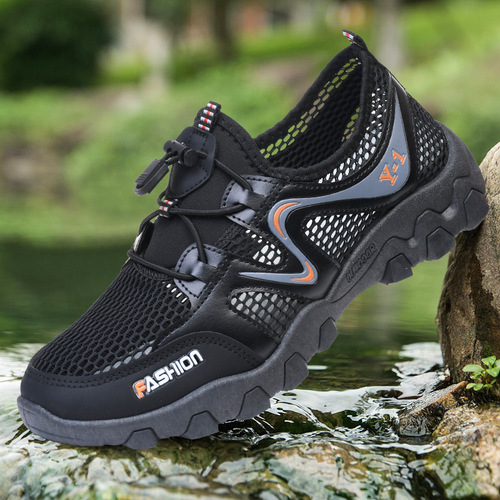 [Manufacturer wholesale] New summer hiking shoes, wading shoes, lightweight and breathable outdoor casual sports shoes, men's mesh shoes