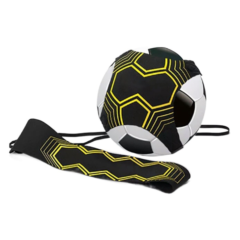 Fábrica en stock pelo recto entrenamiento de fútbol swing bola cinturón conjunto escuela primaria y secundaria entrenamiento de fútbol spin Correa