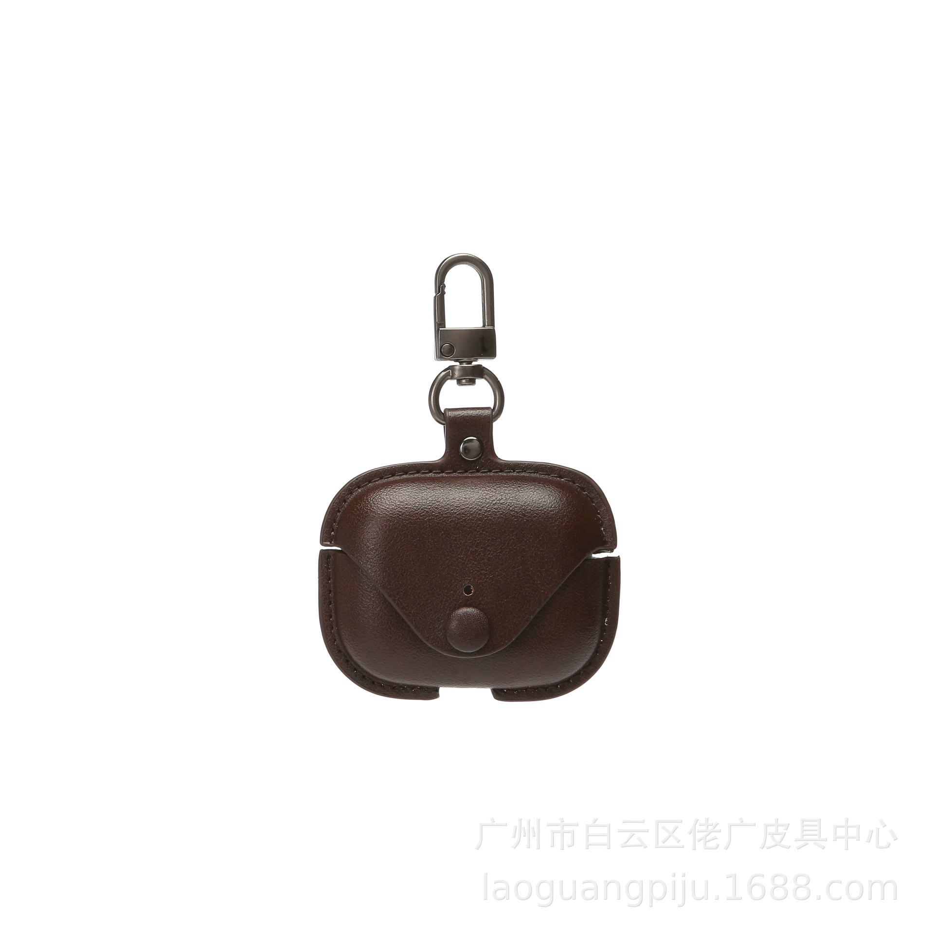 Защитный чехол из ПУ кожи (AirPods) совместим с AirPods 1/2/3/Pro/Pro2/Pro3/4, брелок-ключница