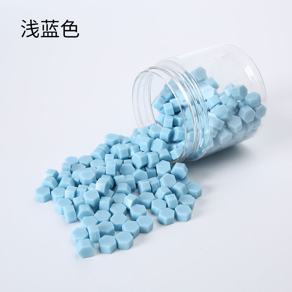 Macaron en caja de 50 colores, cera de pintura de fuego de color mixto, cera de botella granular mate, 60g, peso neto, aproximadamente 38g, sobre, cera sellada