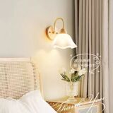 Японское ретро бра для кровати для гостиной, современный и минималистичный светильник для коридора