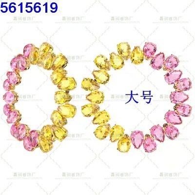 Millenia colección exagerada collar pulsera de cristal de color gradiente lujoso ligero de alto nivel transfronterizo