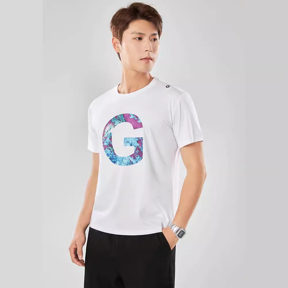 Nueva camiseta sensorial de hielo de manga corta de Solona para hombre, camisa cultural, camisa publicitaria de color sólido, ropa de trabajo suelta de cuello redondo, color sólido