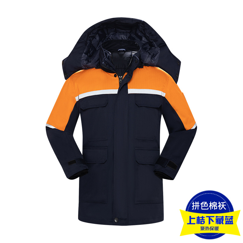 Ropa de trabajo, chaqueta de algodón, invierno, color antiestático, estación de servicio, ropa de algodón caliente, ropa de algodón personalizada