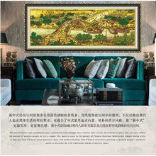 多款尺寸精准印花十字绣清明上河图客厅走廊会议室大画包邮