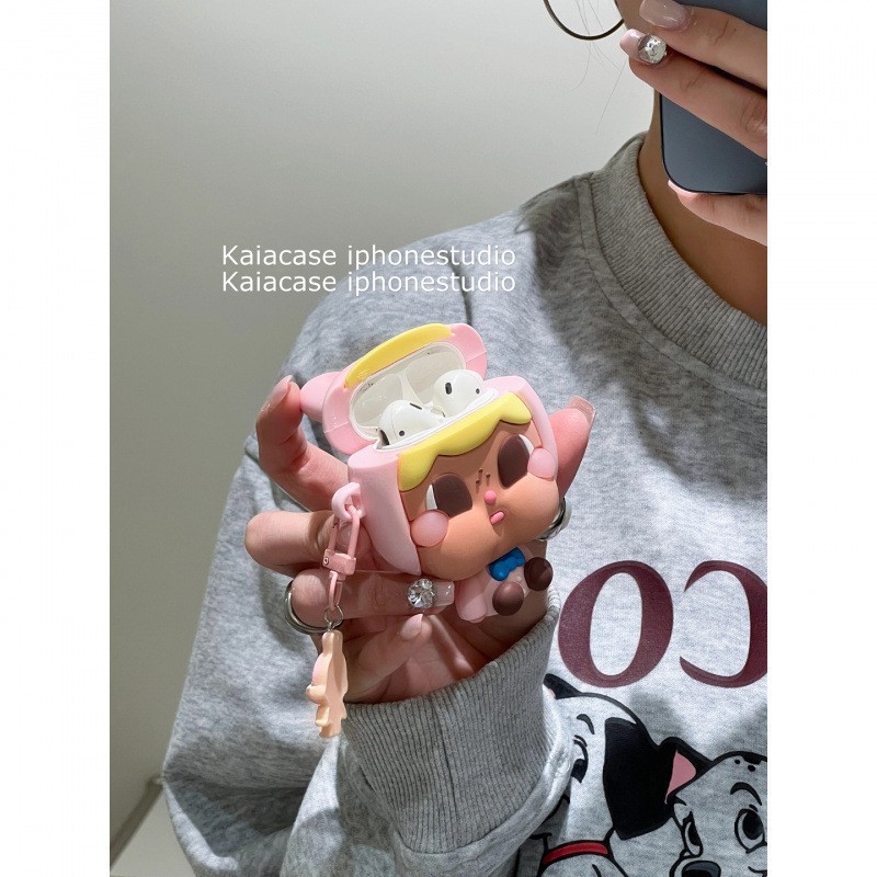 Adorable muñeca llorante hecha a mano con colgantes para AirPods Cover AirPods Pro Apple Headset Cover 2