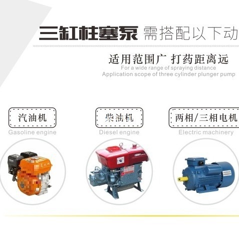 Bomba de émbolo de alta presión tipo 26/60, rociador de cabezal de bomba de agua, lavado de autos agrícola, rociador de bomba de cerámica, rociador