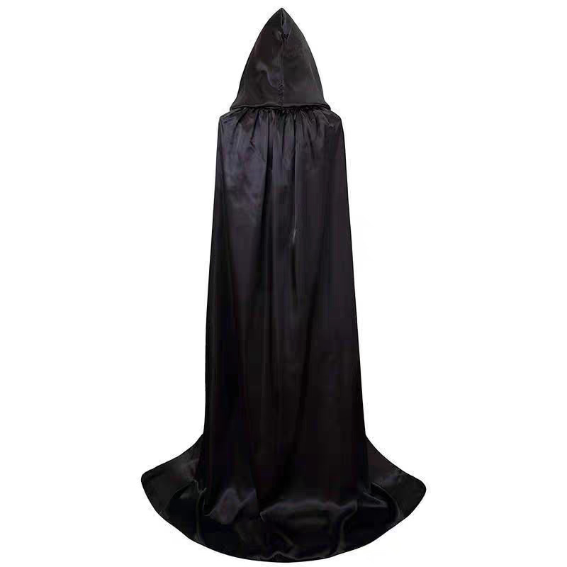 ハロウィーン衣装黒死神マント大マント悪魔悪魔帽子付き黒マント死神マント|undefined