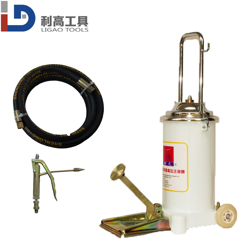 脚踏黄油泵便携式黄油加注机脚踏黄油机高压注油器脚踩油脂加注机