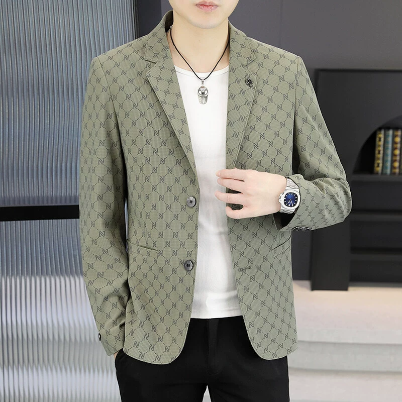 Spring jacket, black set, trend of season, slim fit