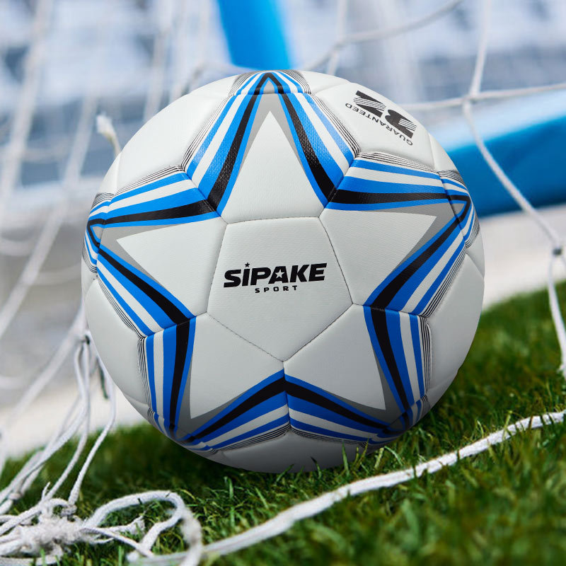 Una pieza de fútbol para niños No. 4, estudiantes de primaria y secundaria, jardín de infantes, competencia interior y exterior, entrenamiento, fútbol pu cosido No. 5