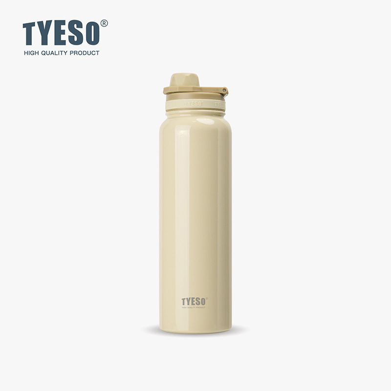 Taisuo 学生スポーツボトル TYESO ポータブルハンドルステンレス鋼ウォーターカップ INS 真空北欧スタイル二重層断熱カップ|undefined
