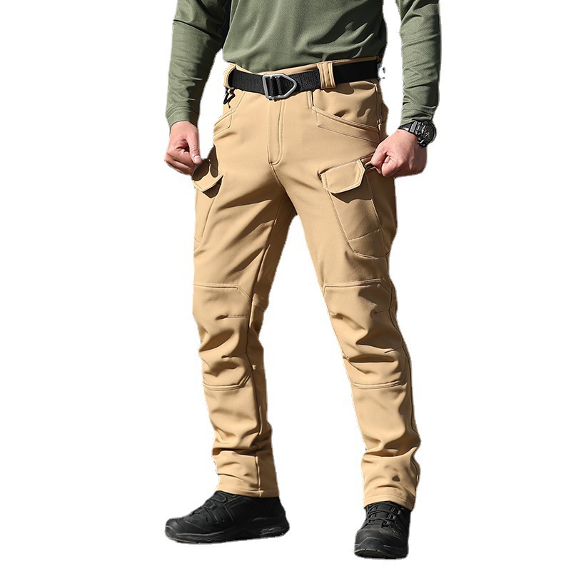 Pantalones tácticos personalizados de camuflaje, pantalones de asalto para hombre, pantalones de senderismo impermeables y cortavientos, pantalones de forro polar cálidos, pantalones de trabajo ligeros