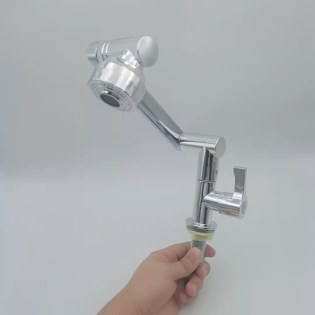 跨境家用面盆招财猫单冷水龙头卫生间浴室柜洗脸盆万向可旋转龙头