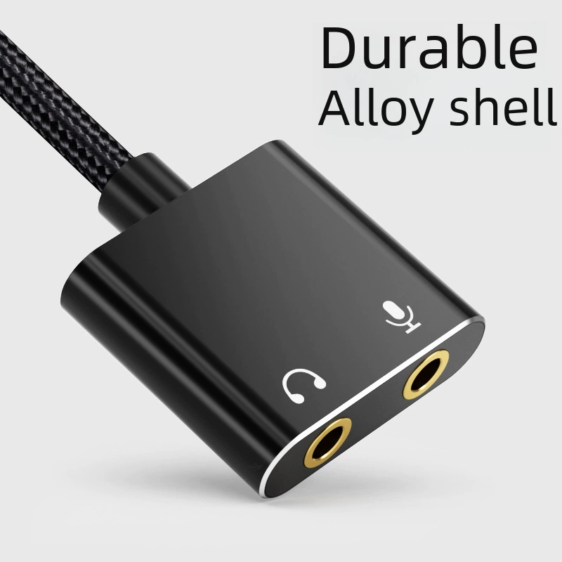 Производитель USB на 3,5 мм переходник звуковая карта для настольного ПК, ноутбука, PS4 внешняя звуковая карта без драйверов
