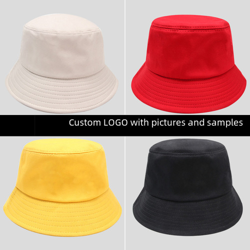 Summer and Autumn Women's Korean Version Plain Color Fashion Classic Fisherman Hat Men's Personality Outdoor Casual Sun Hat