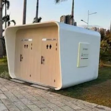 Inodoro ecológico Atracciones Baño público móvil al aire libre Protección ambiental ecológica Baño público móvil con caja de estiércol