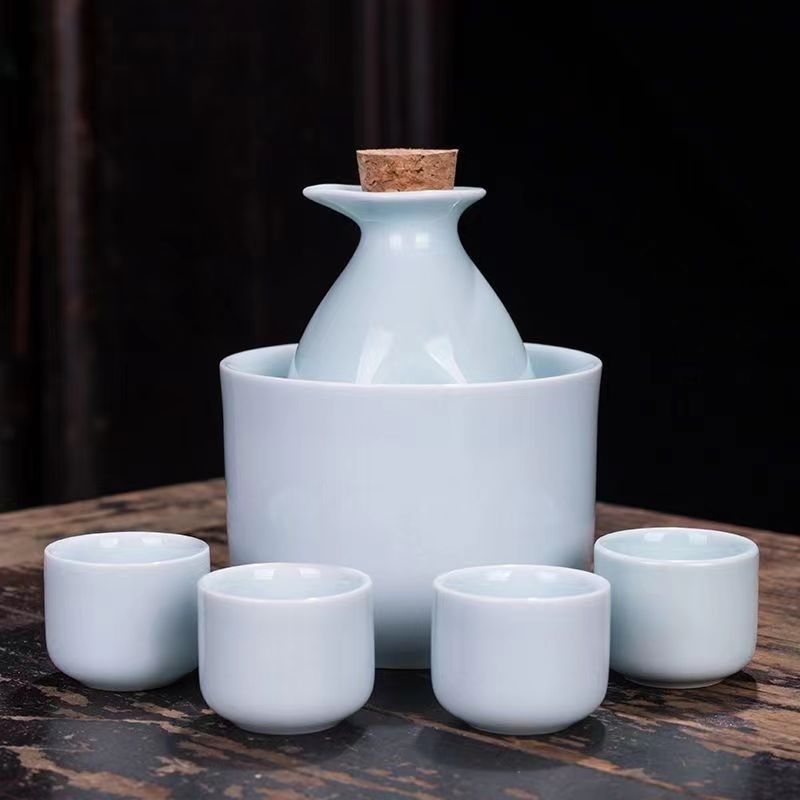 陶瓷温酒壶黄白酒杯分酒器家用烫小酒盅暖酒具套装|undefined