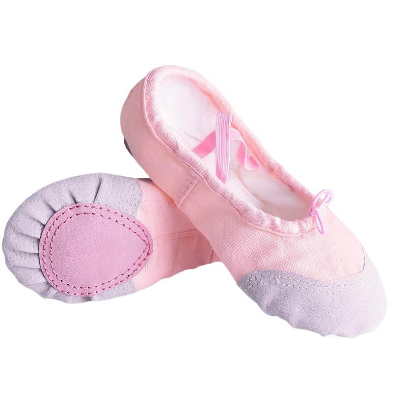 Zapatos de baile para niños de entrega de una pieza zapatos de práctica para niñas zapatos de suela suave de color carne Zapatos de garra de gato de baile para niños Zapatos de baile chino