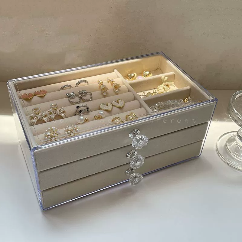 Acrylic storage system, earrings, necklace, ring, accessory, storage box, 2024 years