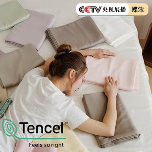 100 Austrian Lanjing Tencel Single Sheet Bedding Summer High-end Solid Color Simple Light Luxury Naked Sleeping