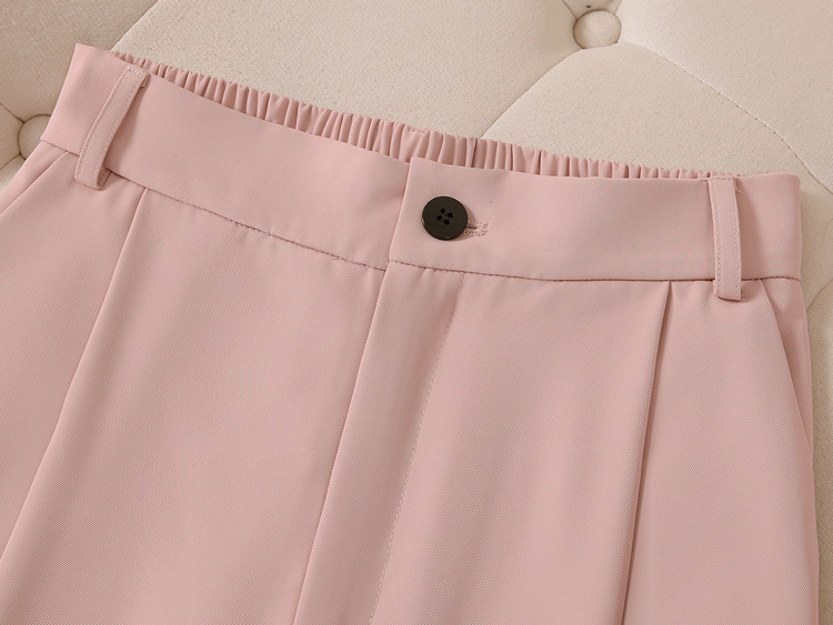 Women's Clothing Summer thin suit wide leg pants suit women's large size women's clothing fat MM 200 pounds loose short sleeved suit jacket_voghion.com