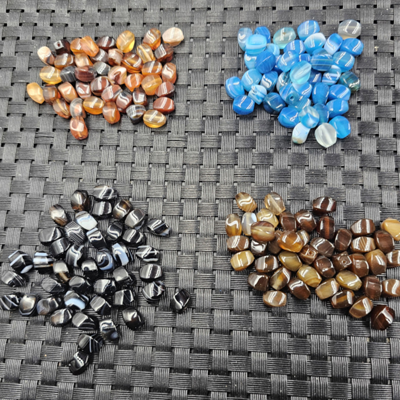 Twisted Silk-Wrapped Agate Beads, Loose Jade Beads, Black Silk-Wrapped Coffee-Colored Dreamy Agate Multi-Faceted Barrel Beads Jewelry Twisted Silk-Wrapped Agate Beads, Loose Jade Beads, Black Silk-Wrapped Coffee-Colored Dreamy Agate Multi-Faceted Barrel Beads Jewelry
