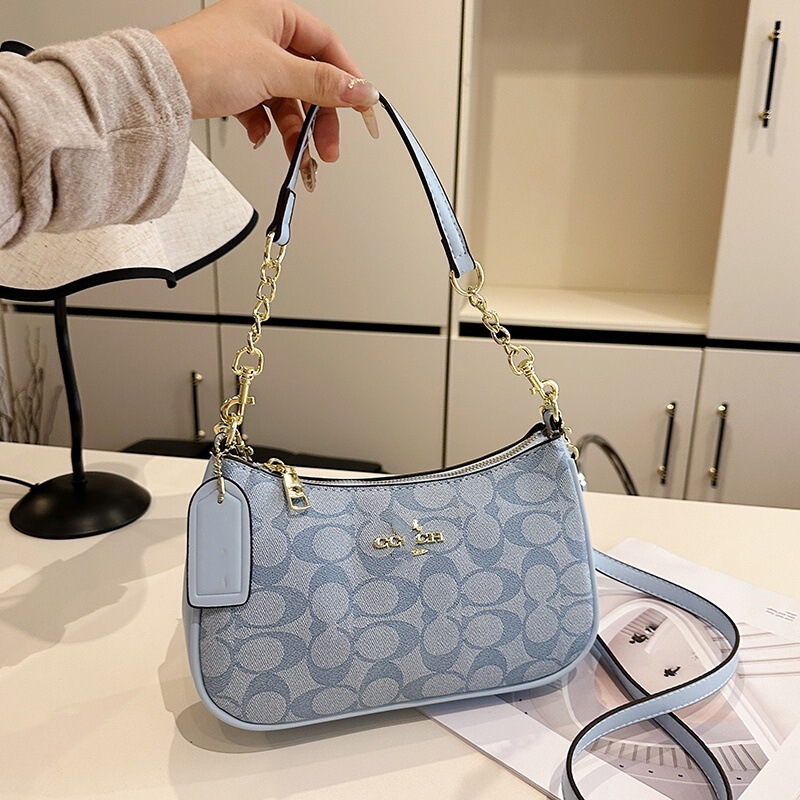 Koujia 新しいレディースバッグ teri25 脇の下バッグクラシック老眼ファッションショルダークロスボディポータブル麻雀バッグ三日月バッグ|undefined