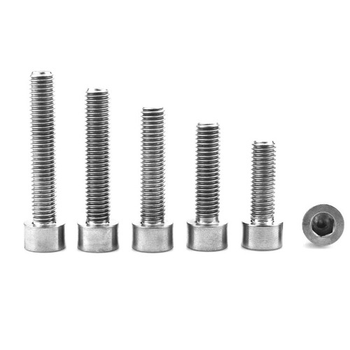 304 stainless steel screw cylindrical head hexagonal screw GB70.1 cup head screw non-knurled bolt M2-M5