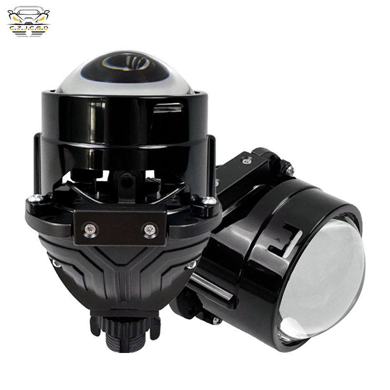Explosión transfronteriza de 2,5 pulgadas sin taza de luz directa doble lente LED de automóvil lente de doble luz corta lente superbrillante de 70W