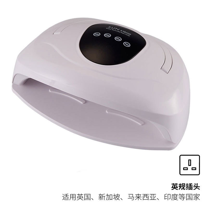 Nuevo producto Lámpara de uñas de luz roja Máquina de fototerapia Gel de esmalte de uñas Lámpara para hornear de uñas Lámpara de uñas inteligente para ambas manos Lámpara de fototerapia transfronteriza