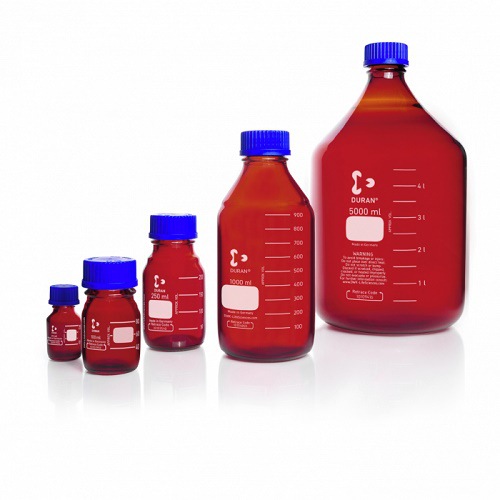德国杜兰DURAN-SCHOTT 肖特棕色蓝盖玻璃试剂瓶 250ml 500ml 1000