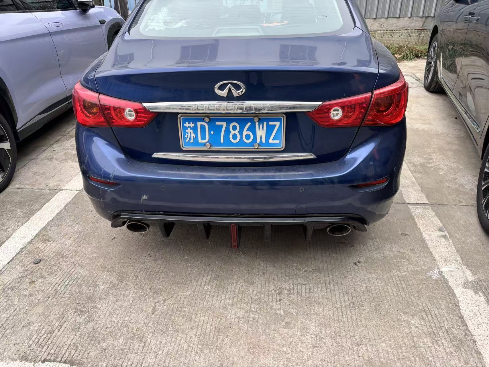 Suitable for 14-17 Q50L Modified Rear Lip with Lights or Without Lights, Rear Lip Spoiler