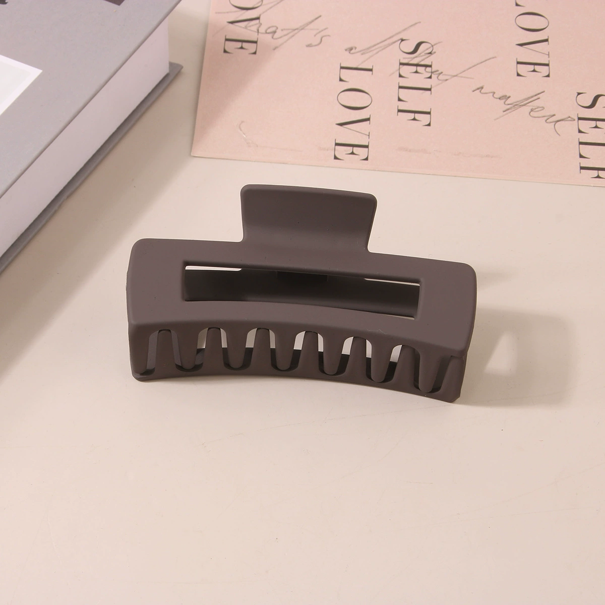 (Cross-border trading), rectangular matte crab pin, big shark, hairgrip, Amazon, simple and elegant design