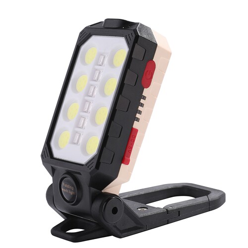 New COB Inspection Work Light with USB Charging, Magnetic, Battery Display, Handheld Foldable Flashlight Wholesale