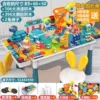 【Newly upgraded】Extra large extra-long table + 515 tablets 2 chairs