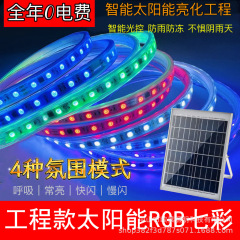 国境を越えた新しいソーラー RGB カラフルなライト屋外防水中庭照明風景カラフルな流水マーキー