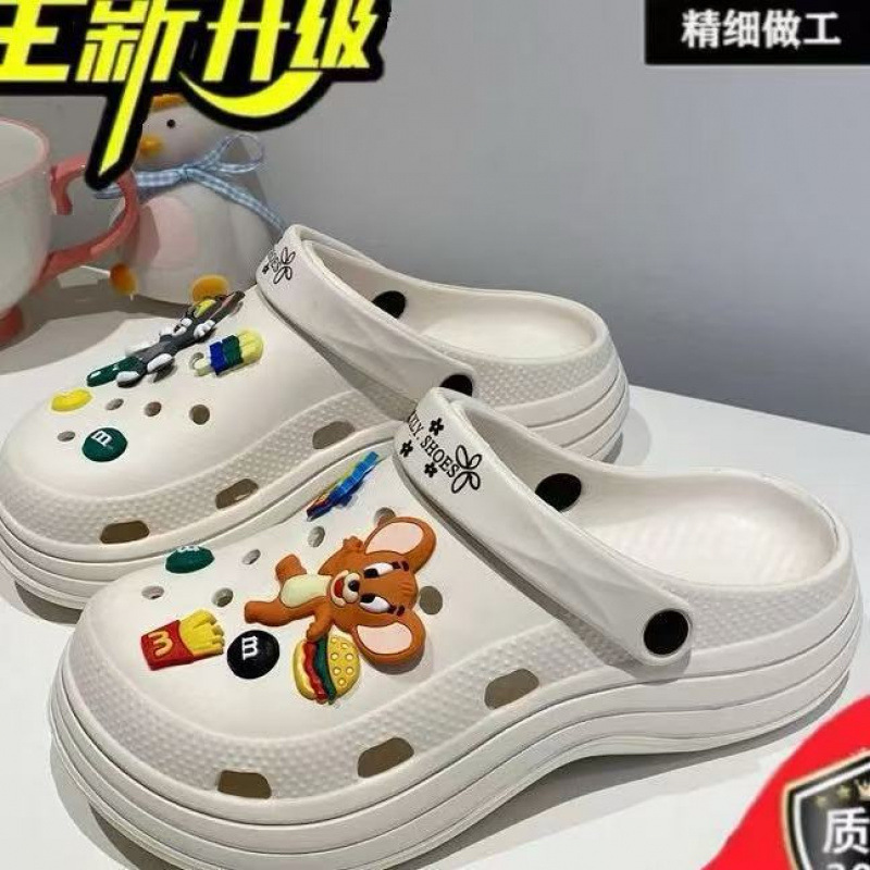 [쓰리라인 크록스] 화이트 [고양이와 쥐]