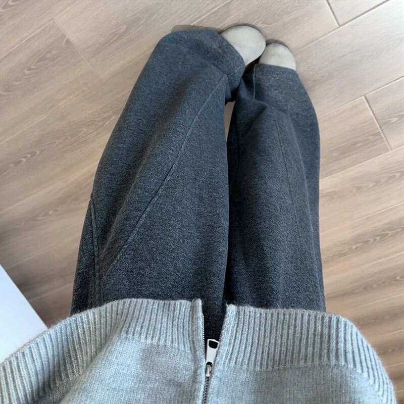 Woolen Trousers for Women, Spring and Autumn, Thin and Thickened, Pear-Shaped, Slim-Fit, Flattering for Petite Figures, Straight Wide-Leg Pants Woolen Trousers for Women, Spring and Autumn, Thin and Thickened, Pear-Shaped, Slim-Fit, Flattering for Petite Figures, Straight Wide-Leg Pants