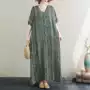 显瘦v领原创大码袍子