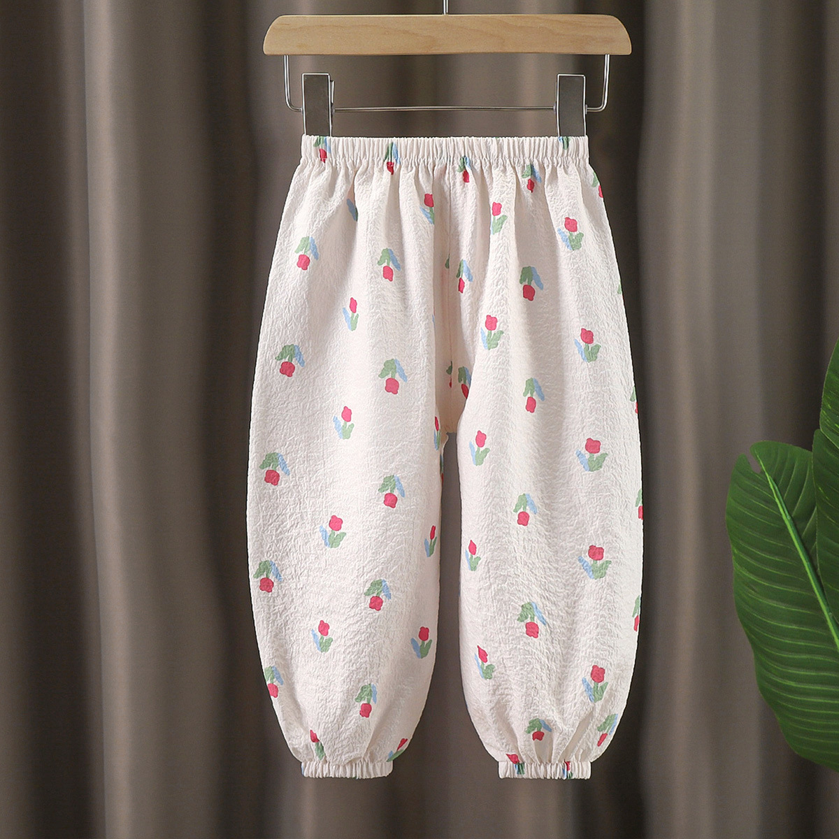 2025 summer children's anti-mosquito pants cartoon breathable lantern loose thin boys and girls Joker Korean pants wholesale