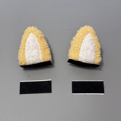 Motosiklet dəbilqələri Decoration Cat Ear Helmet - long-cat-yellow