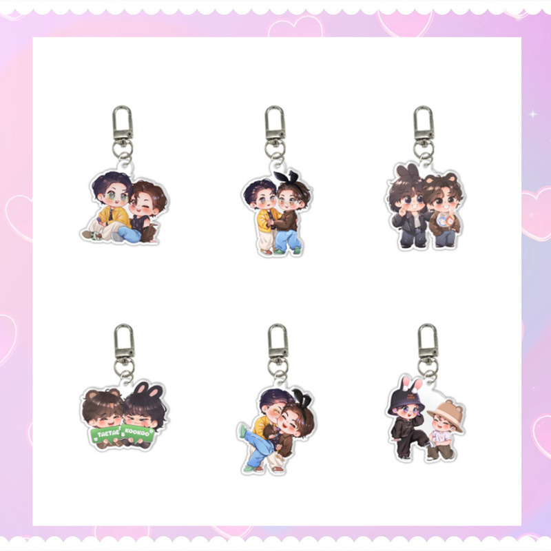 Bulletproof Youth League JUNGKOOK Tian Jiuguo V Jin Taiheng Acrylic Keychain Cartoon Acrylic Keychain