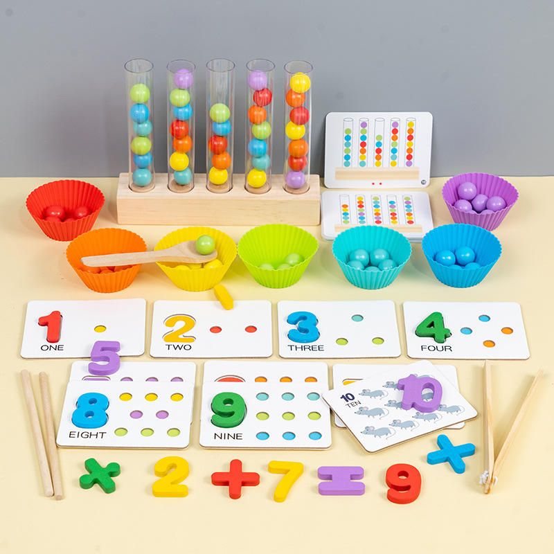 Mzl-(5) test tube clip beads matching game