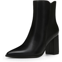 N 42241 Short Boots Square Toe Low Heel ��Լ��ͷ��ѥ ��