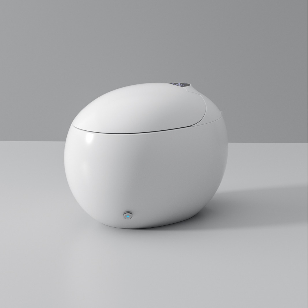 Aseo inteligente automático integrado hogar Baño sifón inducción huevo inodoro con tanque de agua
