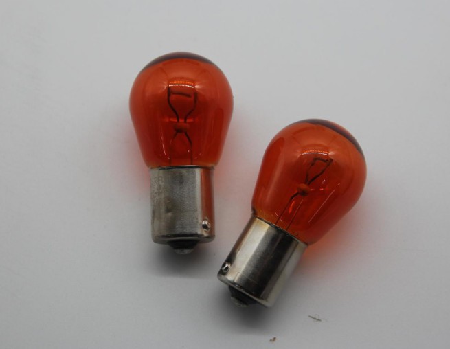 OSRAM P21WY halogen signal light 12V21W monofilament 7506Y amber turn signal BA15s tail light